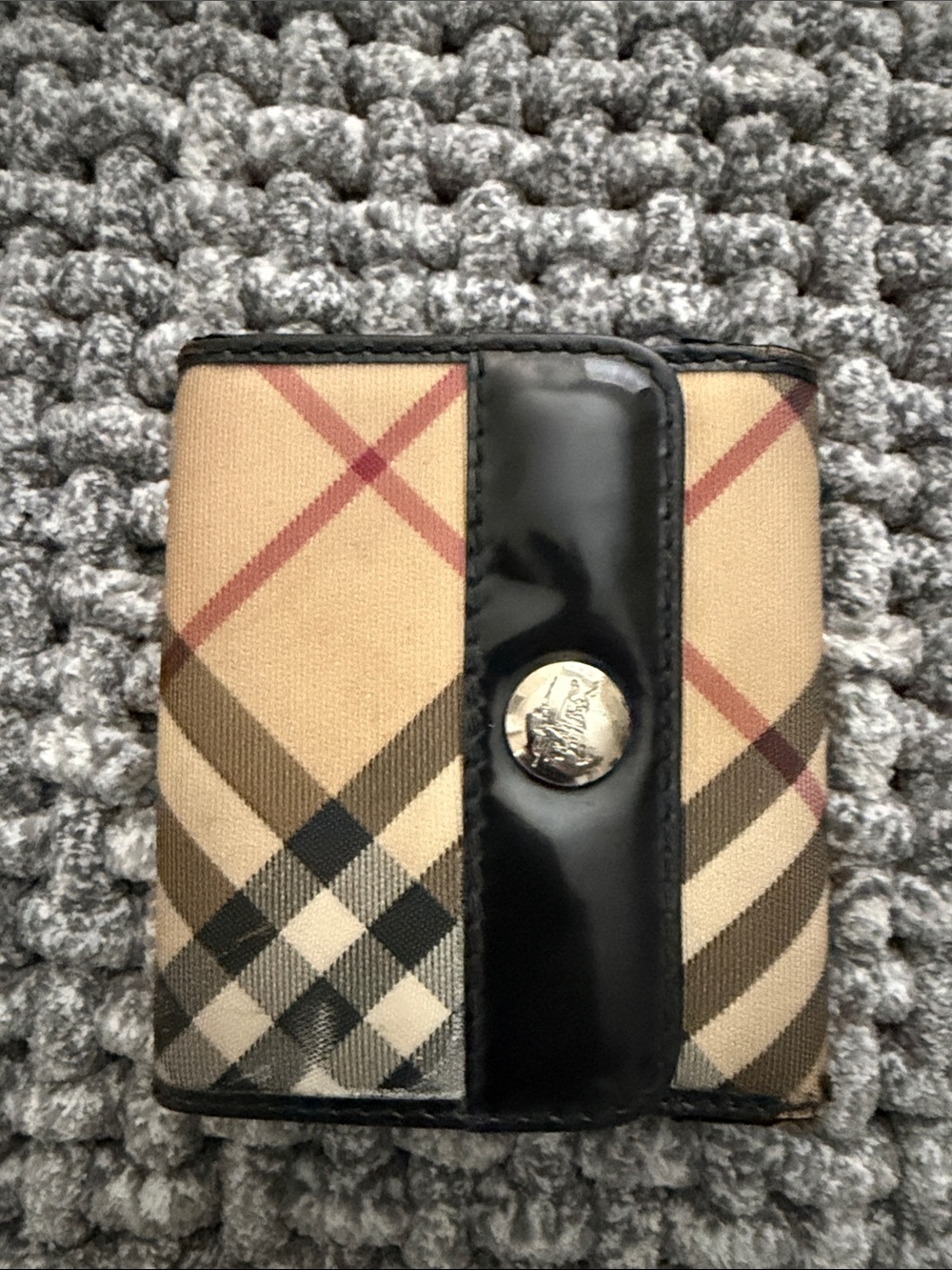 Authentic Burberry Wallet w/coin holder section